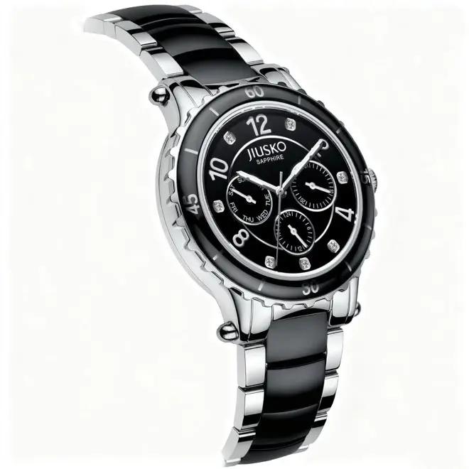 JIUSKO JSK002M sapphire glass watch - black My Store