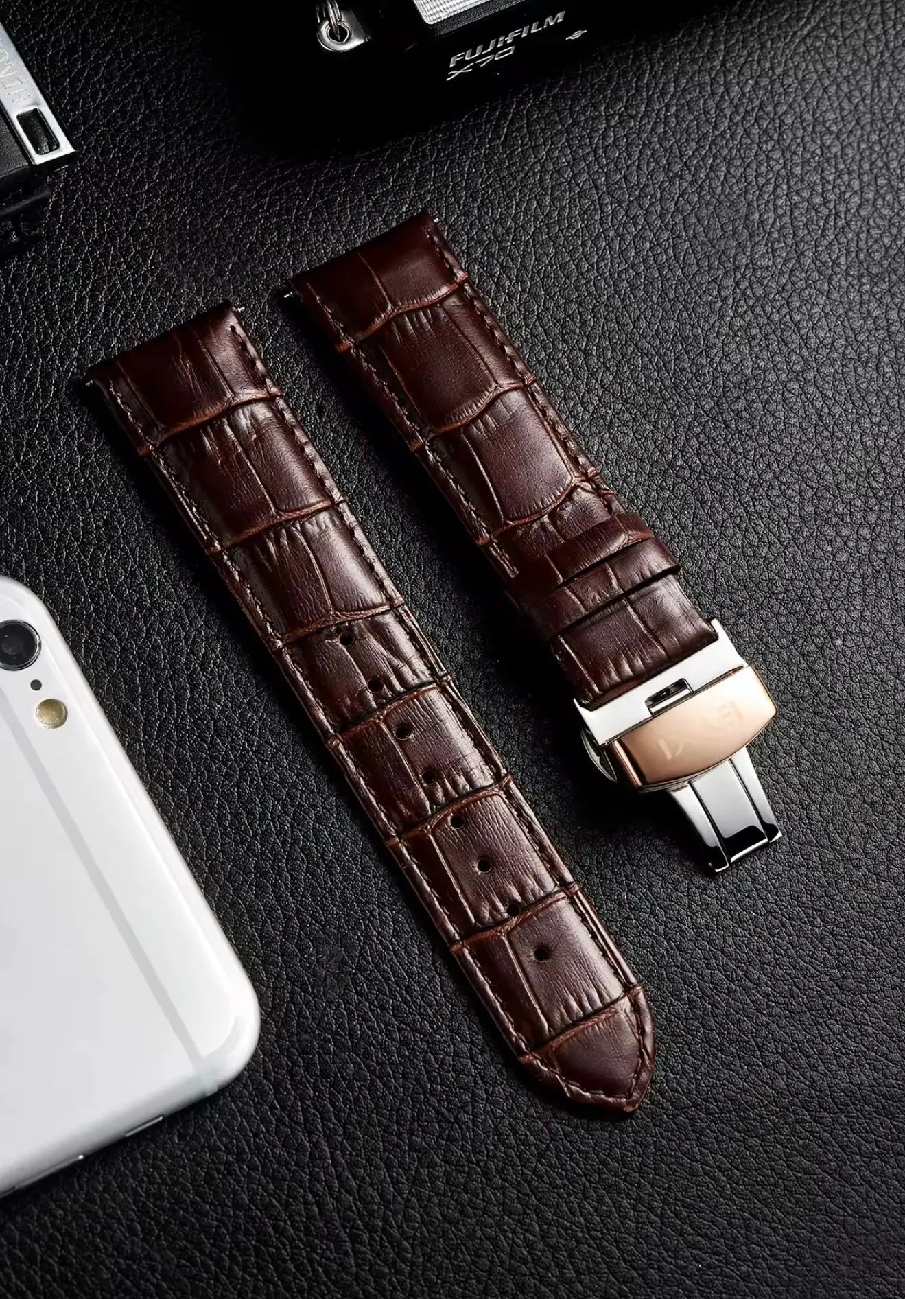 EYKI Men’s Automatic Wristwatch – Luxury Leather Strap (Brown) OverflyEyki