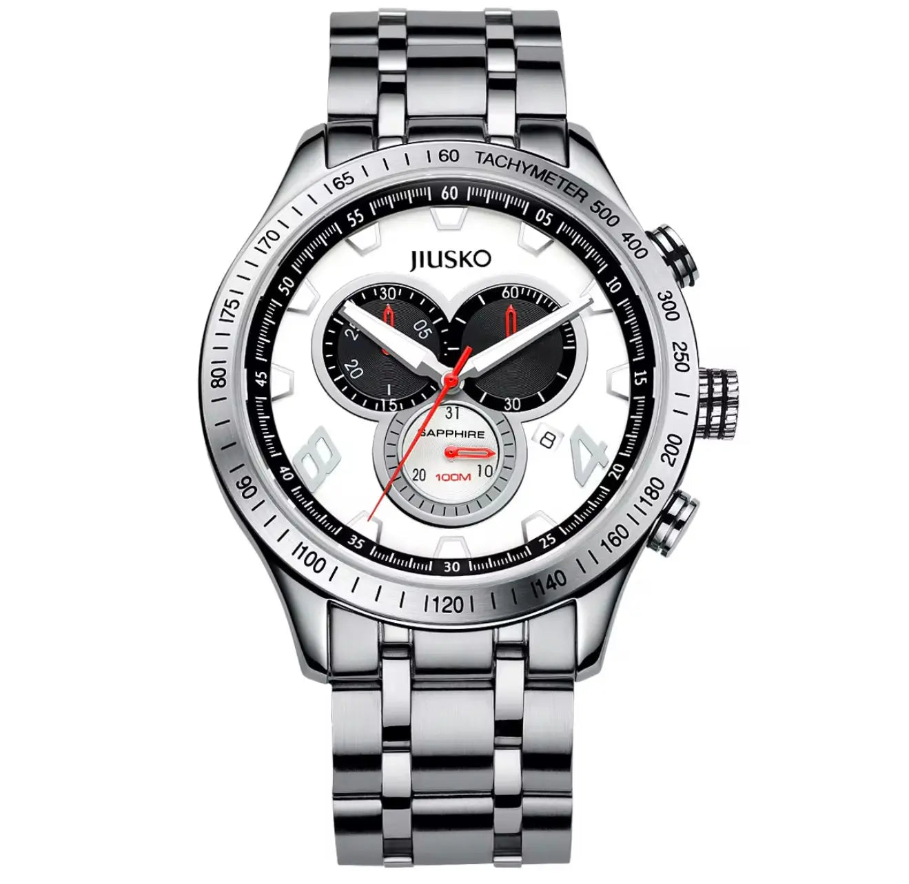 Men’s Diver Watch – tachymeter, chronograph watch, Sapphire Crystal, Water resistant OverflyEyki