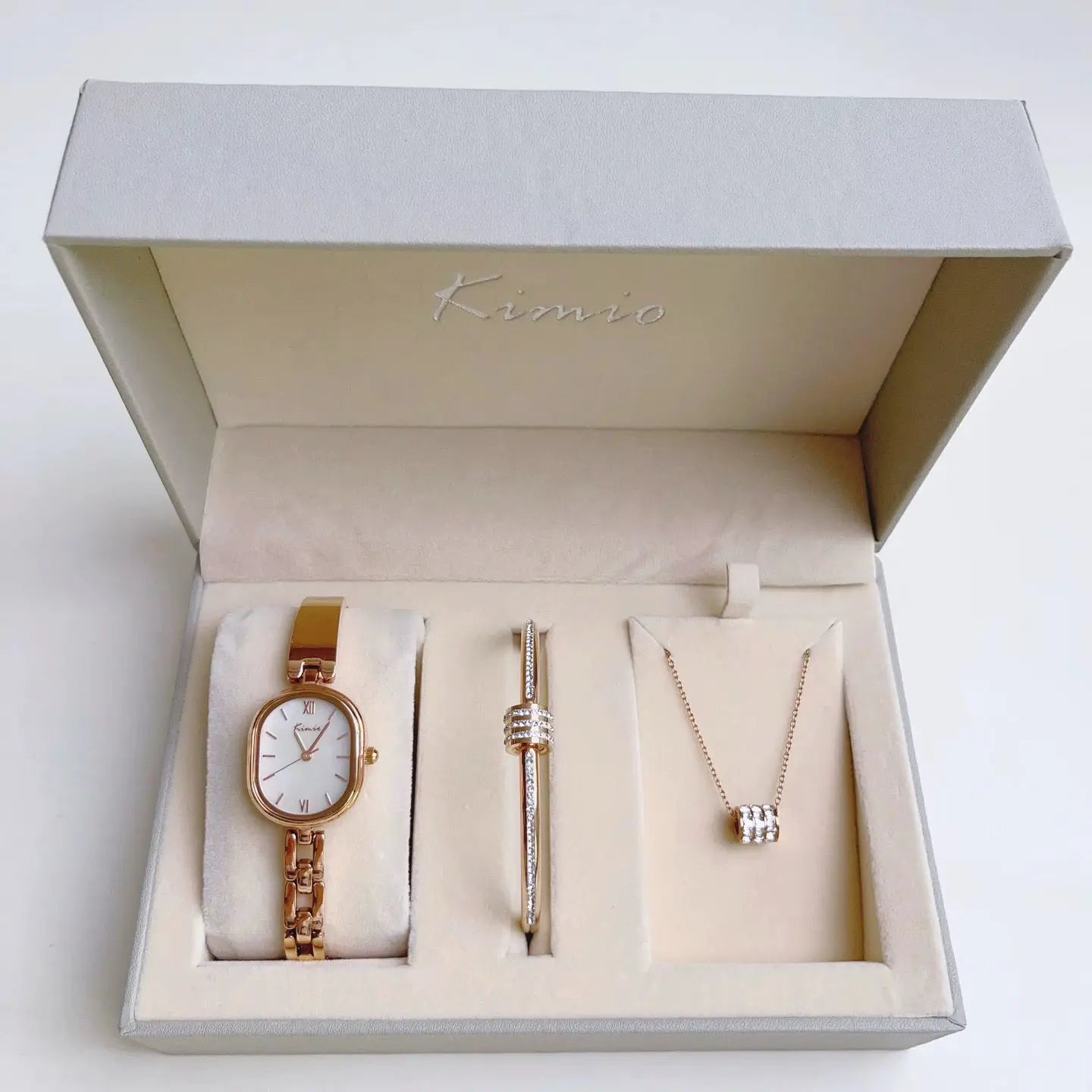 Women's Watch Set Model KM665S - Rose My Store