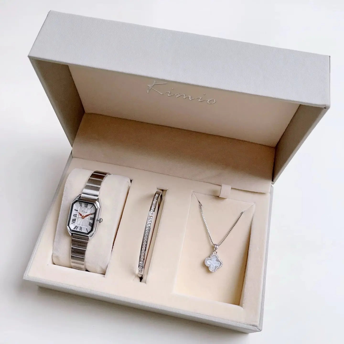 Women's Watch Set Model KM664S - Silver My Store