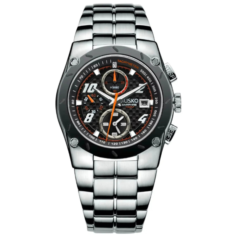 JIUSKO JSK042M Sapphire quartz watch - Silver | Black My Store