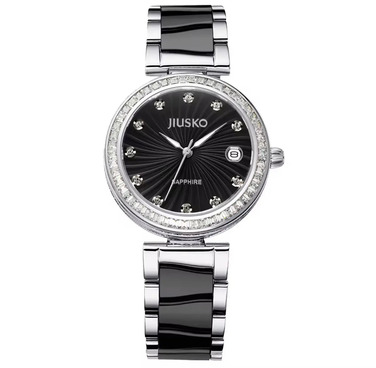 JIUSKO JSK0041M Sapphire quartz watch - Black My Store