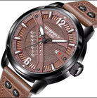 Men’s Quartz Analog Leather Wristwatch - Brown My Store