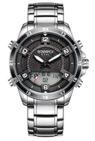 Digital Sports Wristwatch for Men – silver OverflyEyki