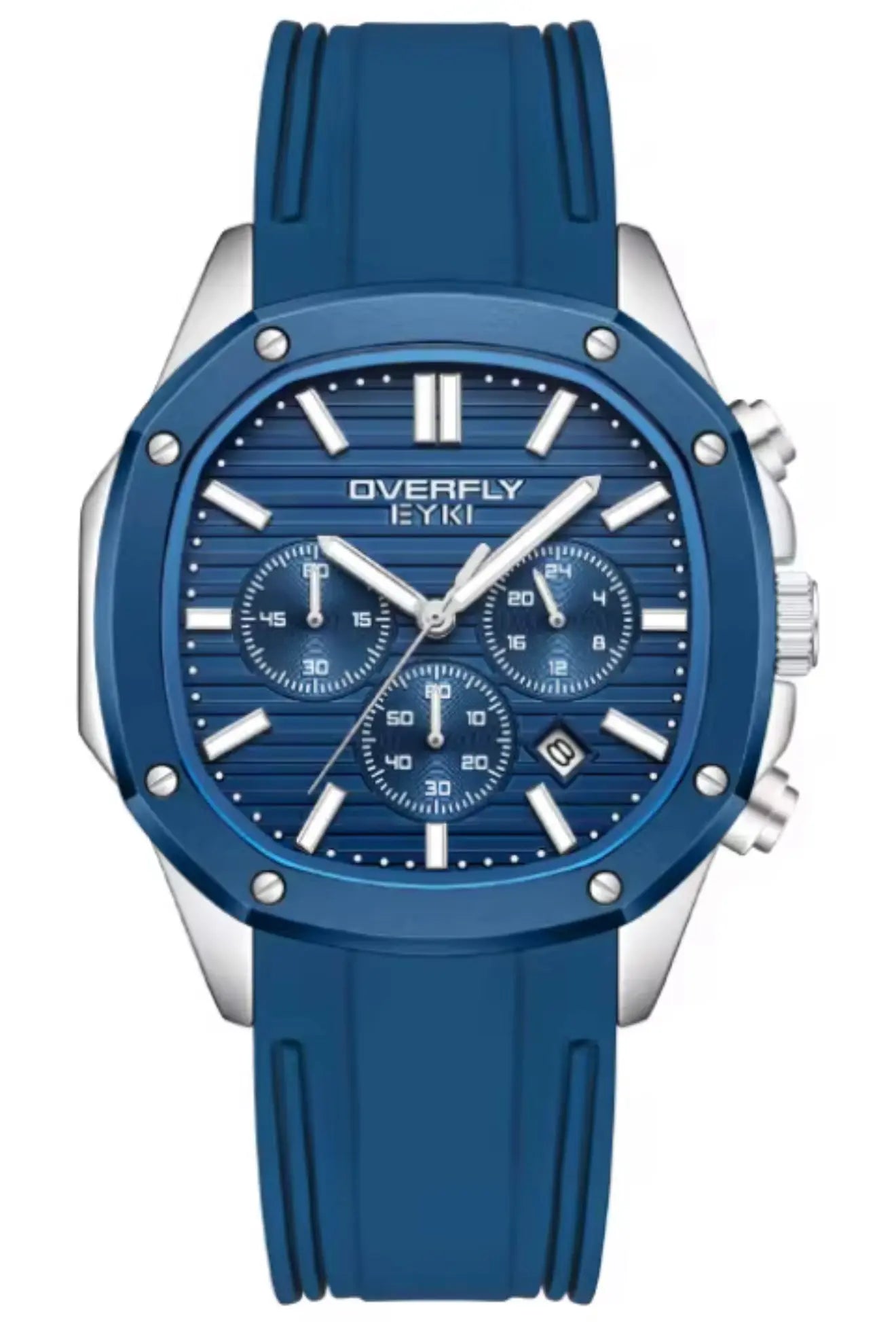 Luxury Men’s Analog Chronograph Sport Watch - Blue 