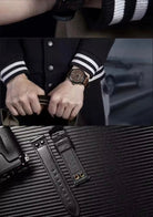 Men’s Quartz Analog Leather Wristwatch - Brown My Store