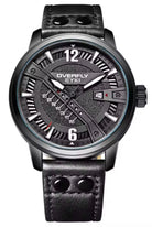 Men’s Quartz Analog Leather Wristwatch - Black My Store