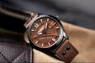 Men’s Quartz Analog Leather Wristwatch - Brown My Store