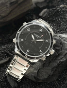 Digital Sports Wristwatch for Men – silver OverflyEyki