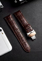 EYKI Men’s Automatic Wristwatch – Luxury Leather Strap (Brown) OverflyEyki