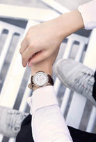 EYKI Men’s Automatic Wristwatch – Luxury Leather Strap (Black) OverflyEyki