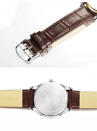 JIUSKO Men’s Fashion Luxury Watch -  sapphire glass,50M water resistance (Gold and Silver) OverflyEyki