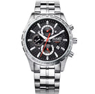 JIUSKO Men’s Luxury Dive Watch – 100M Waterproof, Sapphire Crystal glass (black) OverflyEyki