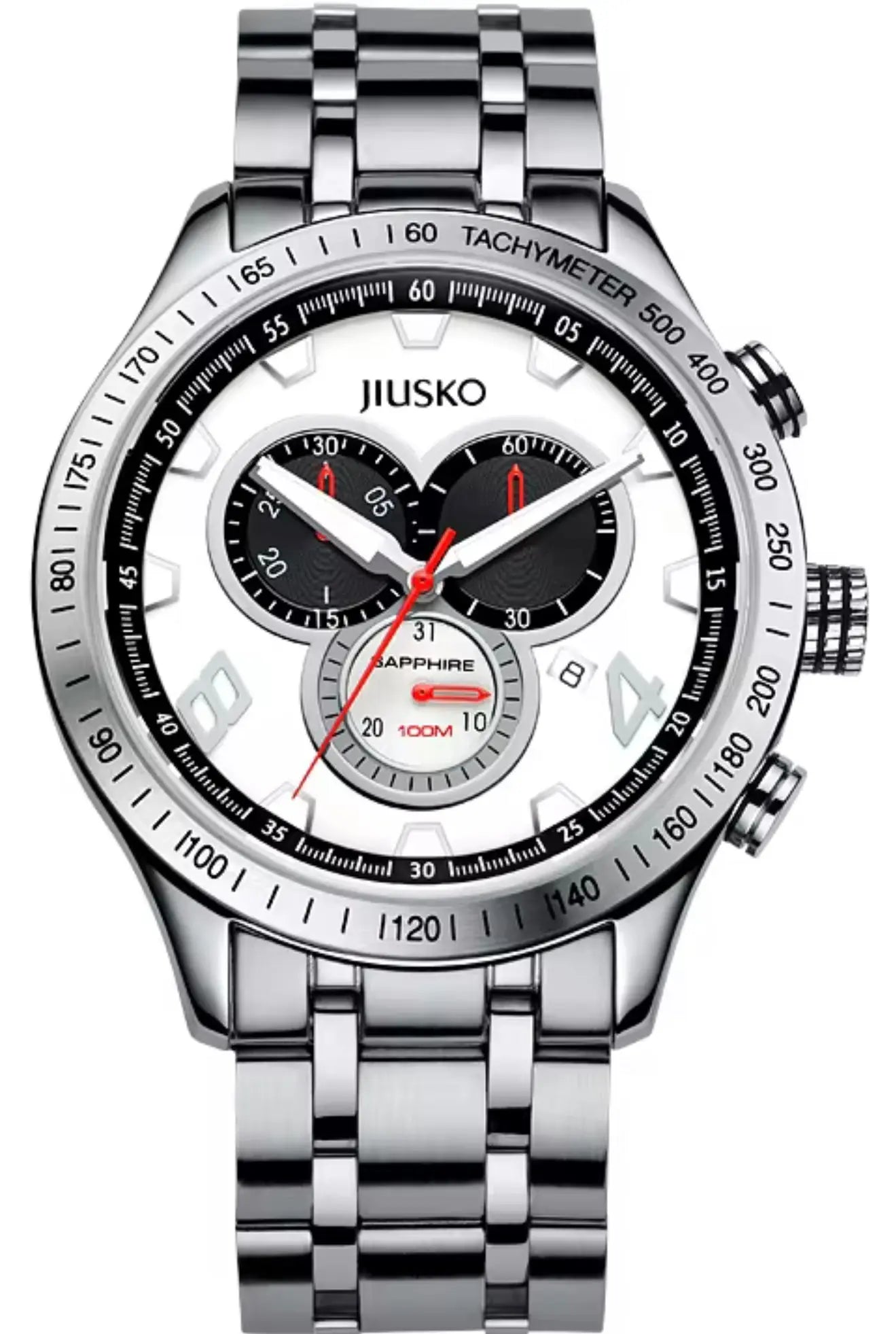 Men’s Diver Watch – tachymeter, chronograph watch, Sapphire Crystal, Water resistant OverflyEyki