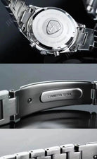 Men’s Diver Watch – Stainless Steel, Chronograph, Waterproof OverflyEyki