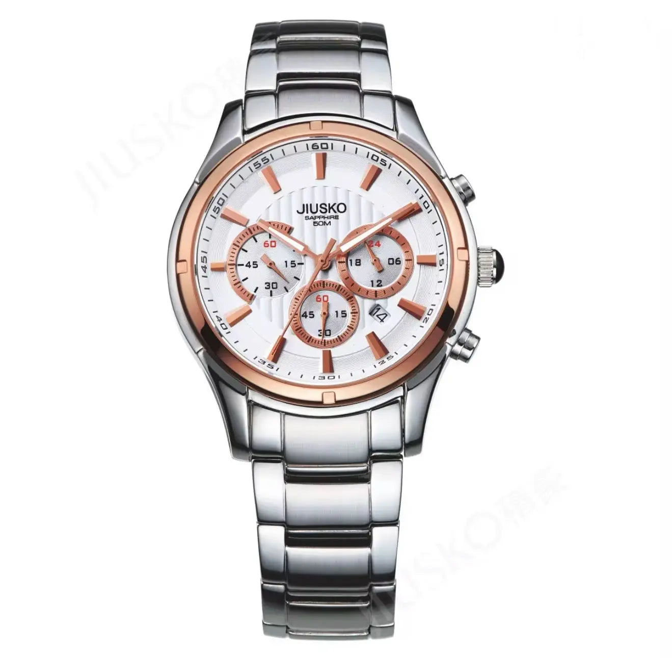 Men’s Diver Watch – Stainless Steel, Chronograph, Waterproof OverflyEyki