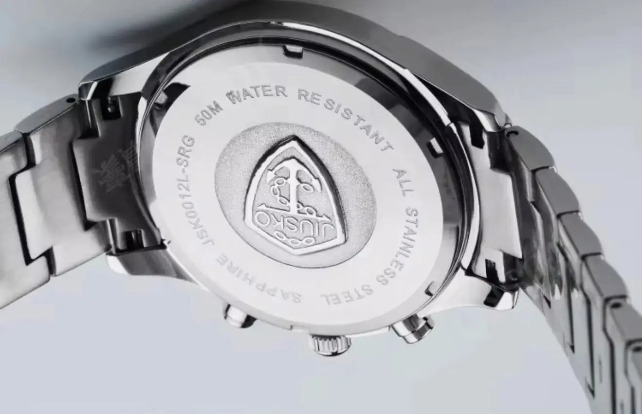 Men’s Diver Watch – Stainless Steel, Chronograph, Waterproof OverflyEyki