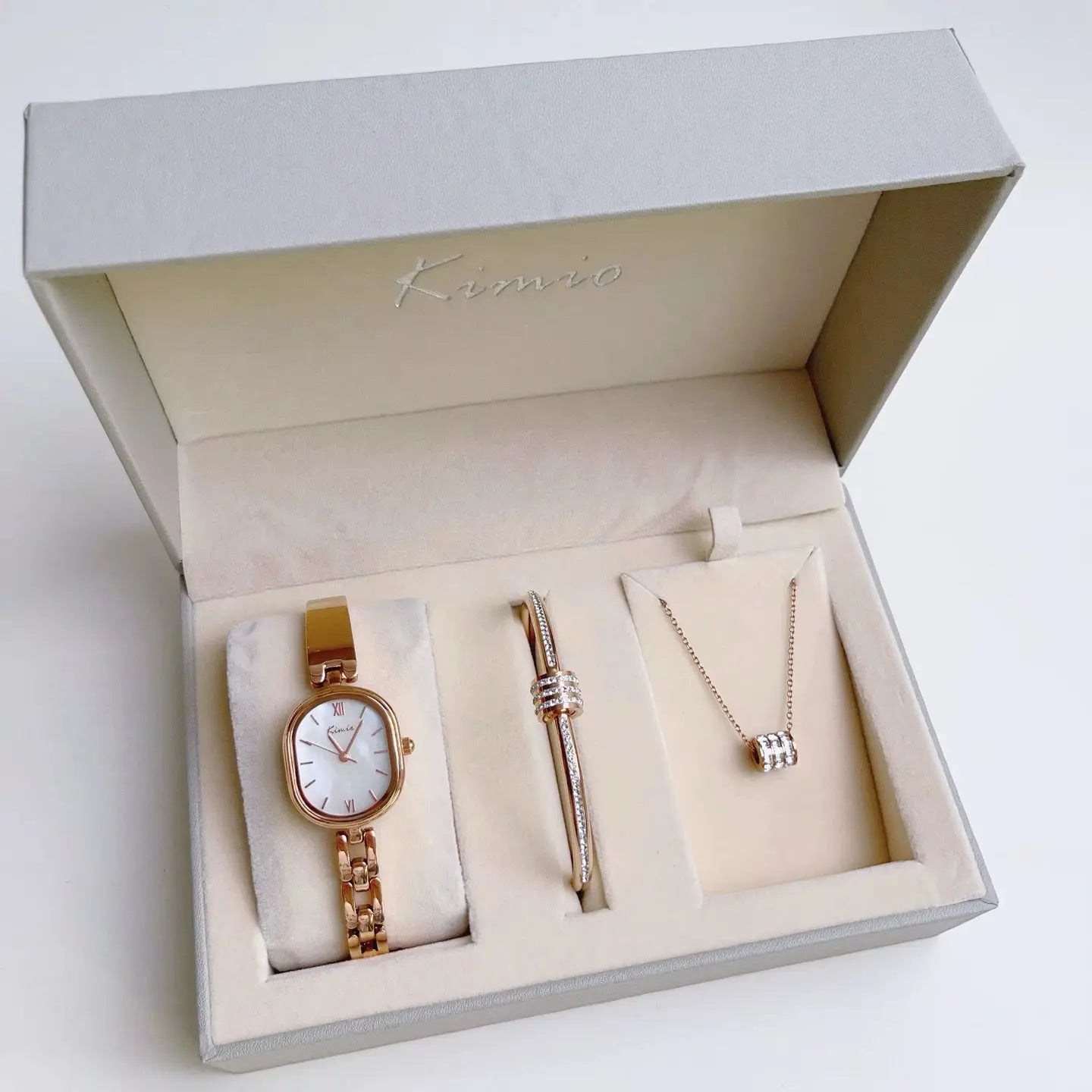 Women's Watch Set Model KM665S - Rose My Store