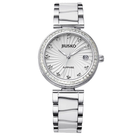 JIUSKO JSK0041M Sapphire quartz watch - White NorthTick Watches