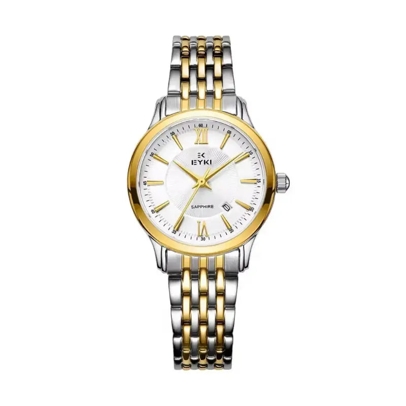 EYKI two-tone gold and silver luxury watch for men from a top online watch store in Canada. Affordable watches with sapphire glass.