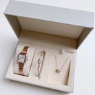 Women's Watch Set Model KM664S  - Rose Gold color with necklace and box.